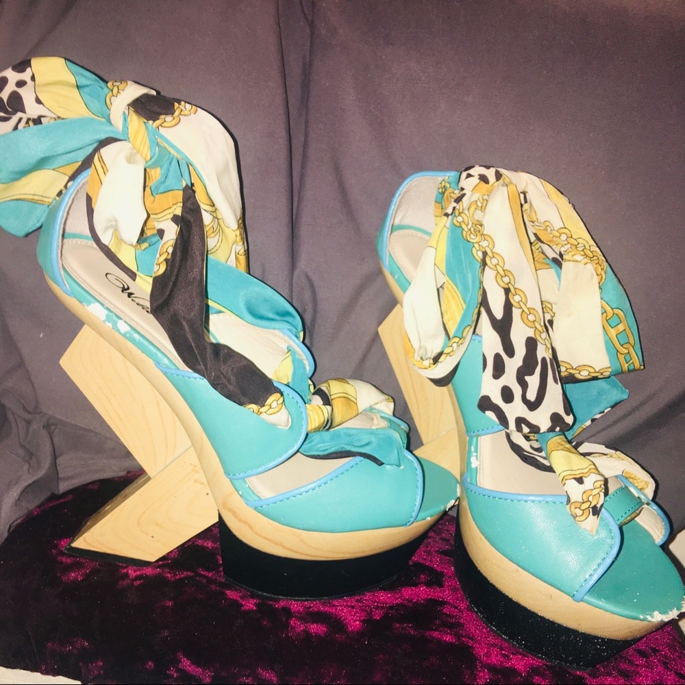 Wild Rose funky heels
